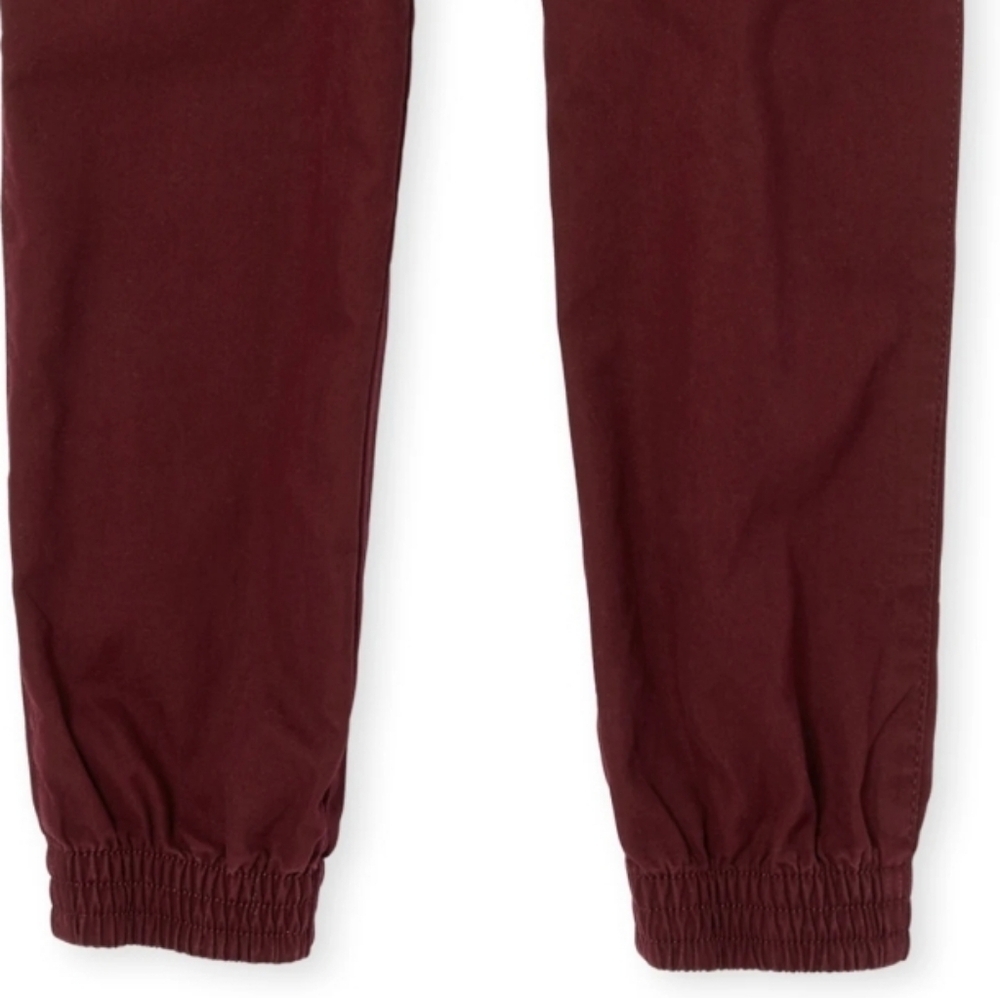 The Children's Place Boys Woven Maroon Joggers Size 14 - Picture 5 of 9